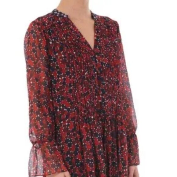 Diane von Furstenberg Kourtni Silk Sheath Knee Dress Pirouette Dot Red XS $469 - Picture 5 of 12